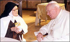 Suor Lucia Do Santos e Papa Giovanni Paolo II