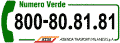 Il numero verde dell'ATM