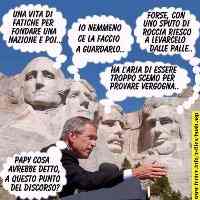 Bush sul Monte Rushmore