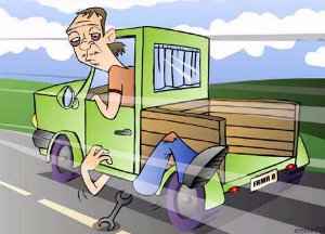 Repairs on the road