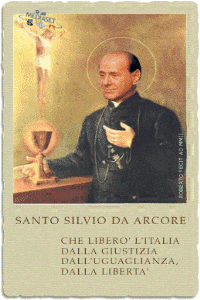 Un'immaginetta di santo Silvio da Arcore